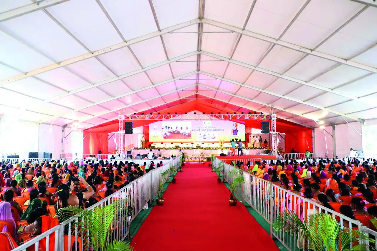 A venue decorated by Thakkar Decorators